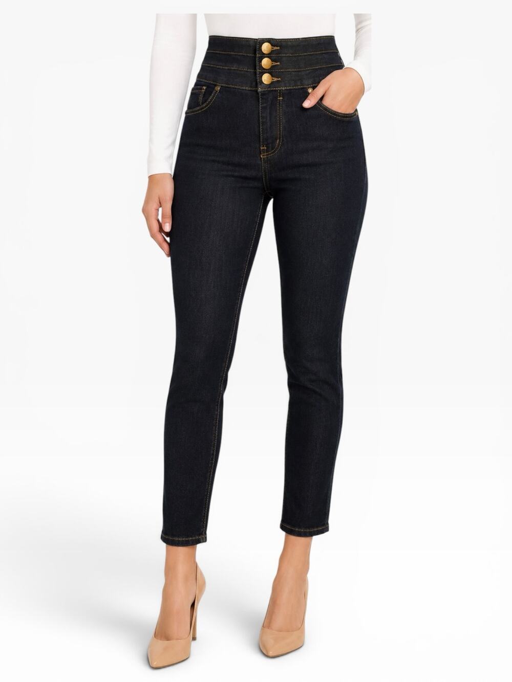 d.jeans High Waist Ankle Jeans Women’s Size 10 Dark Wash Modern Fit NWT‎